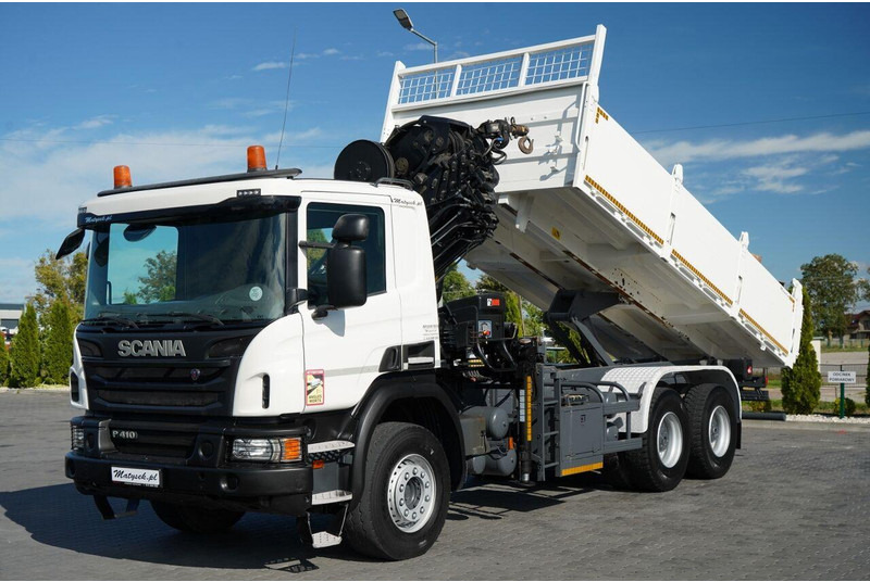 Scania P 410 / 6x4 / WYWROTKA - 6 M + HDS HIAB XS 211 / STEROWANIE RADI - Φορτηγό ανατρεπόμενο, Φορτηγό με γερανό: φωτογραφία 1 Scania P 410 / 6x4 / WYWROTKA - 6 M + HDS HIAB XS 211 / STEROWANIE RADI - Φορτηγό ανατρεπόμενο, Φορτηγό με γερανό: φωτογραφία 1