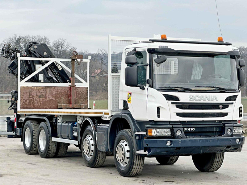 Scania P 410*PLATFORM 7,00m*HIAB 244 E-5 HIPRO+FUNK/8x4 - Φορτηγό με ανοιχτή καρότσα, Φορτηγό με γερανό: φωτογραφία 3 Scania P 410*PLATFORM 7,00m*HIAB 244 E-5 HIPRO+FUNK/8x4 - Φορτηγό με ανοιχτή καρότσα, Φορτηγό με γερανό: φωτογραφία 3
