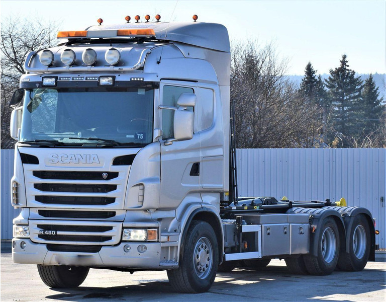 Scania R 480 Abrollkipper * 6x4 * Top Zustand ! - Φορτηγό φόρτωσης γάντζου: φωτογραφία 4 Scania R 480 Abrollkipper * 6x4 * Top Zustand ! - Φορτηγό φόρτωσης γάντζου: φωτογραφία 4