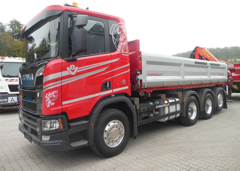 Scania R 580 8X4 + PALFINGER PK 19.001 crane - Φορτηγό ανατρεπόμενο, Φορτηγό με γερανό: φωτογραφία 1 Scania R 580 8X4 + PALFINGER PK 19.001 crane - Φορτηγό ανατρεπόμενο, Φορτηγό με γερανό: φωτογραφία 1