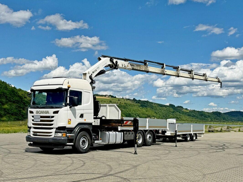 Scania R440 * HIAB 422 E-6 HIPRO + FUNK + Anhänger!*TOP - Φορτηγό με ανοιχτή καρότσα, Φορτηγό με γερανό: φωτογραφία 2 Scania R440 * HIAB 422 E-6 HIPRO + FUNK + Anhänger!*TOP - Φορτηγό με ανοιχτή καρότσα, Φορτηγό με γερανό: φωτογραφία 2