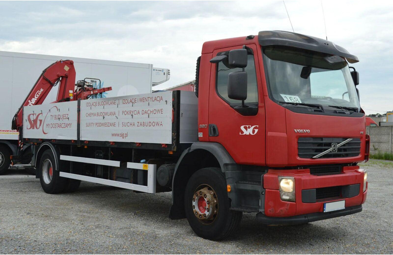 Volvo FE 18.320 FLATBED CRANE - Φορτηγό με ανοιχτή καρότσα, Φορτηγό με γερανό: φωτογραφία 3 Volvo FE 18.320 FLATBED CRANE - Φορτηγό με ανοιχτή καρότσα, Φορτηγό με γερανό: φωτογραφία 3