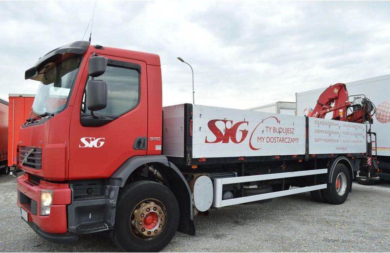 Volvo FE 18.320 FLATBED CRANE - Φορτηγό με ανοιχτή καρότσα, Φορτηγό με γερανό: φωτογραφία 2 Volvo FE 18.320 FLATBED CRANE - Φορτηγό με ανοιχτή καρότσα, Φορτηγό με γερανό: φωτογραφία 2
