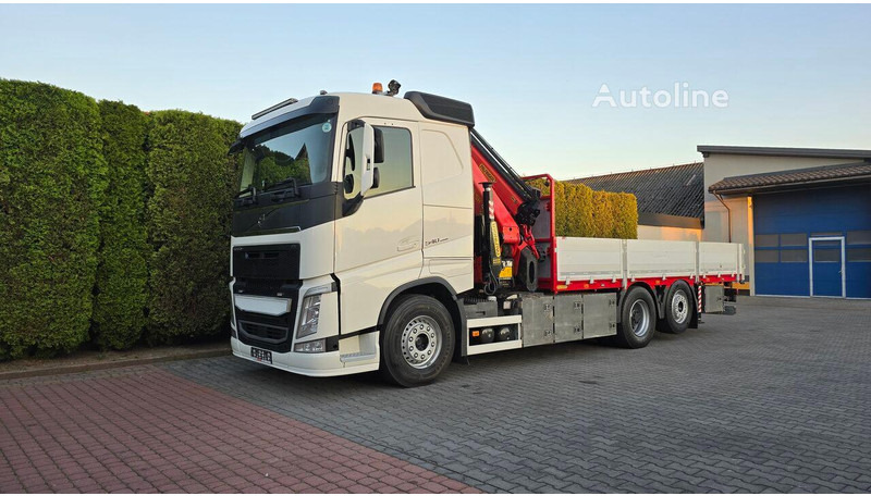 Volvo FH 540 - Flatbed+crane 6x2 - Φορτηγό με ανοιχτή καρότσα, Φορτηγό με γερανό: φωτογραφία 2 Volvo FH 540 - Flatbed+crane 6x2 - Φορτηγό με ανοιχτή καρότσα, Φορτηγό με γερανό: φωτογραφία 2