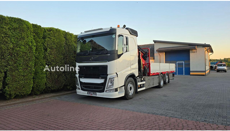 Volvo FH 540 - Flatbed+crane 6x2 - Φορτηγό με ανοιχτή καρότσα, Φορτηγό με γερανό: φωτογραφία 1 Volvo FH 540 - Flatbed+crane 6x2 - Φορτηγό με ανοιχτή καρότσα, Φορτηγό με γερανό: φωτογραφία 1