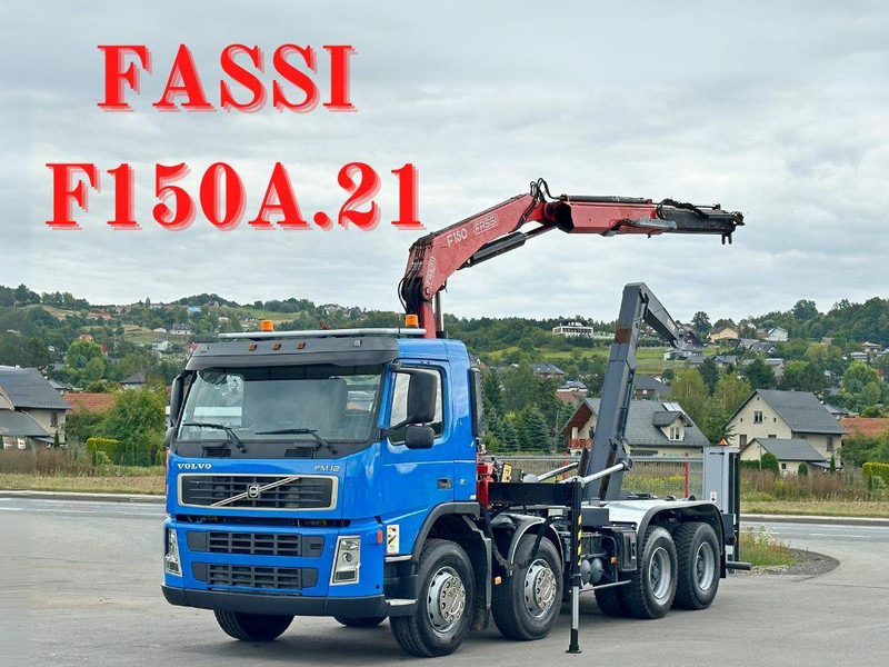Volvo FM 12.420 * FASSI F150A.21 * 8x4 * TOP - Φορτηγό φόρτωσης γάντζου, Φορτηγό με γερανό: φωτογραφία 1 Volvo FM 12.420 * FASSI F150A.21 * 8x4 * TOP - Φορτηγό φόρτωσης γάντζου, Φορτηγό με γερανό: φωτογραφία 1