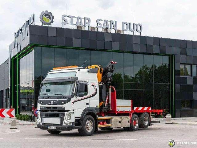 Volvo FM 450 6x2 EFFER 395/8S Euro 6 Crane Winch - Φορτηγό με ανοιχτή καρότσα, Φορτηγό με γερανό: φωτογραφία 4 Volvo FM 450 6x2 EFFER 395/8S Euro 6 Crane Winch - Φορτηγό με ανοιχτή καρότσα, Φορτηγό με γερανό: φωτογραφία 4
