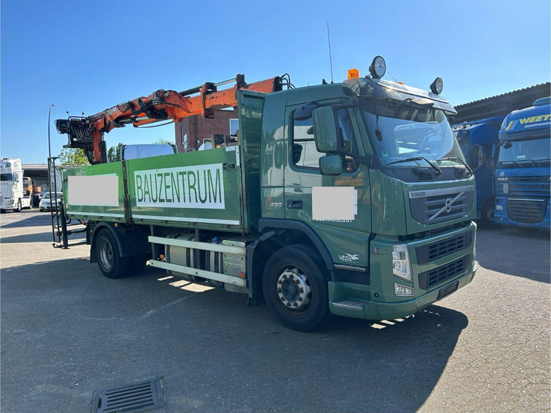 Volvo FM330 Kran Hiab 113K Pro Euro 5+EEV.2x Ger - Φορτηγό με ανοιχτή καρότσα, Φορτηγό με γερανό: φωτογραφία 1 Volvo FM330 Kran Hiab 113K Pro Euro 5+EEV.2x Ger - Φορτηγό με ανοιχτή καρότσα, Φορτηγό με γερανό: φωτογραφία 1