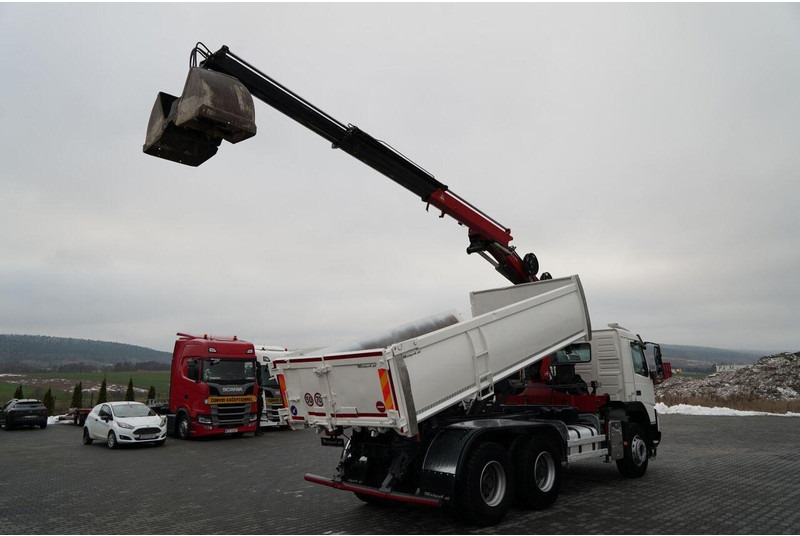 Volvo FMX 380 / 6x4 / WYWROTKA + HDS HMF 1820 K2 / HYDROBURTA / STEROW - Φορτηγό ανατρεπόμενο, Φορτηγό με γερανό: φωτογραφία 4 Volvo FMX 380 / 6x4 / WYWROTKA + HDS HMF 1820 K2 / HYDROBURTA / STEROW - Φορτηγό ανατρεπόμενο, Φορτηγό με γερανό: φωτογραφία 4