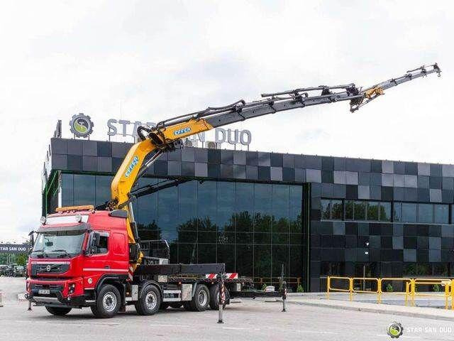 Volvo FMX 500 8x2 Effer 585 Fly Jib Winch Crane Kran - Φορτηγό με ανοιχτή καρότσα, Φορτηγό με γερανό: φωτογραφία 1 Volvo FMX 500 8x2 Effer 585 Fly Jib Winch Crane Kran - Φορτηγό με ανοιχτή καρότσα, Φορτηγό με γερανό: φωτογραφία 1