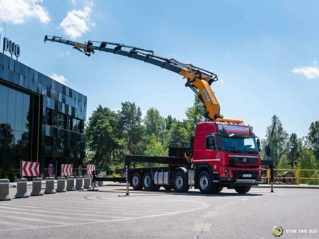 Volvo FMX 500 8x2 Effer 585 Fly Jib Winch Crane Kran - Φορτηγό με ανοιχτή καρότσα, Φορτηγό με γερανό: φωτογραφία 4 Volvo FMX 500 8x2 Effer 585 Fly Jib Winch Crane Kran - Φορτηγό με ανοιχτή καρότσα, Φορτηγό με γερανό: φωτογραφία 4
