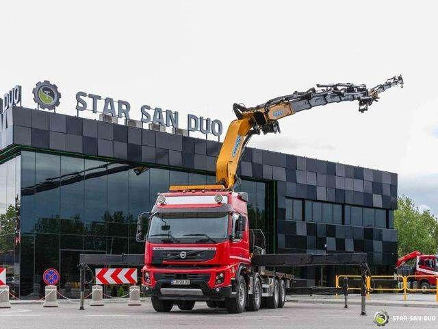 Volvo FMX 500 8x2 Effer 585 Fly Jib Winch Crane Kran - Φορτηγό με ανοιχτή καρότσα, Φορτηγό με γερανό: φωτογραφία 2 Volvo FMX 500 8x2 Effer 585 Fly Jib Winch Crane Kran - Φορτηγό με ανοιχτή καρότσα, Φορτηγό με γερανό: φωτογραφία 2