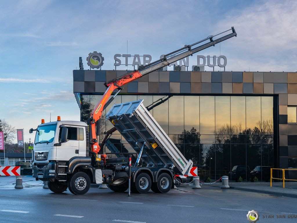 MAN 6x6 TGS 26.360 PALFINGER PK 18002 Kipper KRAN - Φορτηγό ανατρεπόμενο, Φορτηγό με γερανό: φωτογραφία 1 MAN 6x6 TGS 26.360 PALFINGER PK 18002 Kipper KRAN - Φορτηγό ανατρεπόμενο, Φορτηγό με γερανό: φωτογραφία 1