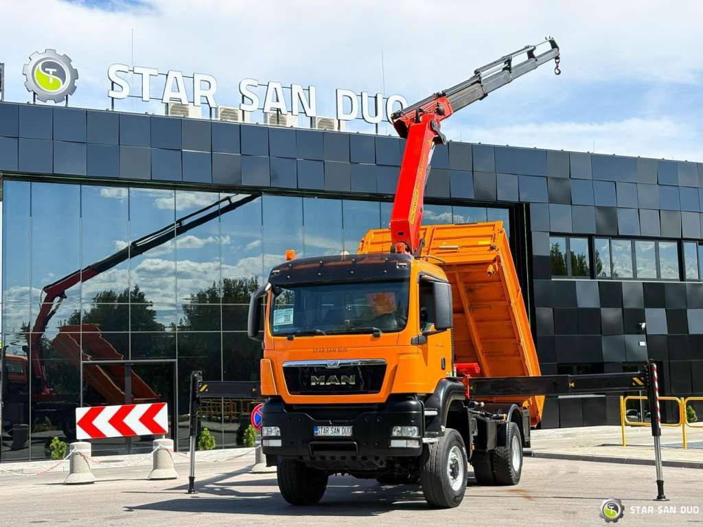 MAN TGS 18.480 4x4 PALFINGER PK 22002 Crane Kipper - Φορτηγό με γερανό: φωτογραφία 1 MAN TGS 18.480 4x4 PALFINGER PK 22002 Crane Kipper - Φορτηγό με γερανό: φωτογραφία 1