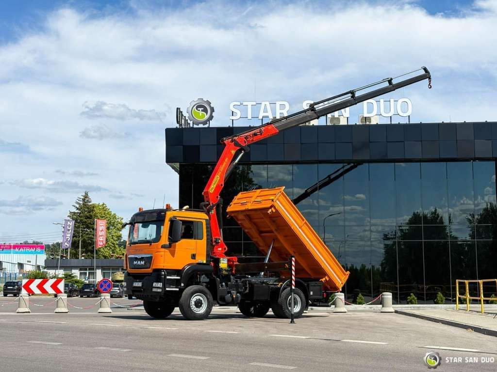 MAN TGS 18.480 4x4 PALFINGER PK 22002 Crane Kipper - Φορτηγό ανατρεπόμενο: φωτογραφία 4 MAN TGS 18.480 4x4 PALFINGER PK 22002 Crane Kipper - Φορτηγό ανατρεπόμενο: φωτογραφία 4