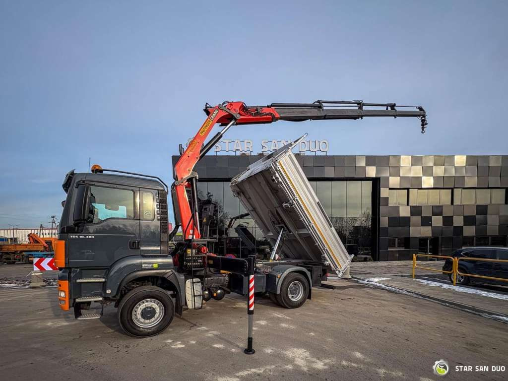 MAN TGS 18.480 PALFINGER PK 16502 HDS Crane,Kipper - Φορτηγό με γερανό, Φορτηγό ανατρεπόμενο: φωτογραφία 2 MAN TGS 18.480 PALFINGER PK 16502 HDS Crane,Kipper - Φορτηγό με γερανό, Φορτηγό ανατρεπόμενο: φωτογραφία 2