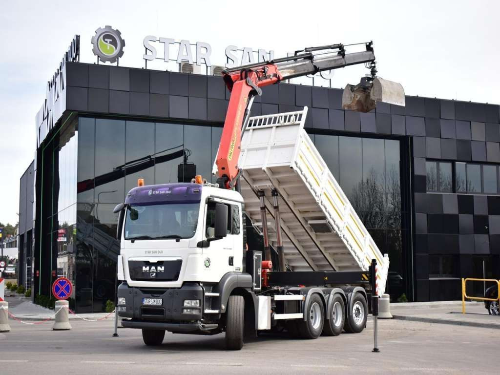 MAN TGS 35.400 8X4 PALFINGER PK 33002 CRANE KIPPER - Φορτηγό ανατρεπόμενο: φωτογραφία 1 MAN TGS 35.400 8X4 PALFINGER PK 33002 CRANE KIPPER - Φορτηγό ανατρεπόμενο: φωτογραφία 1