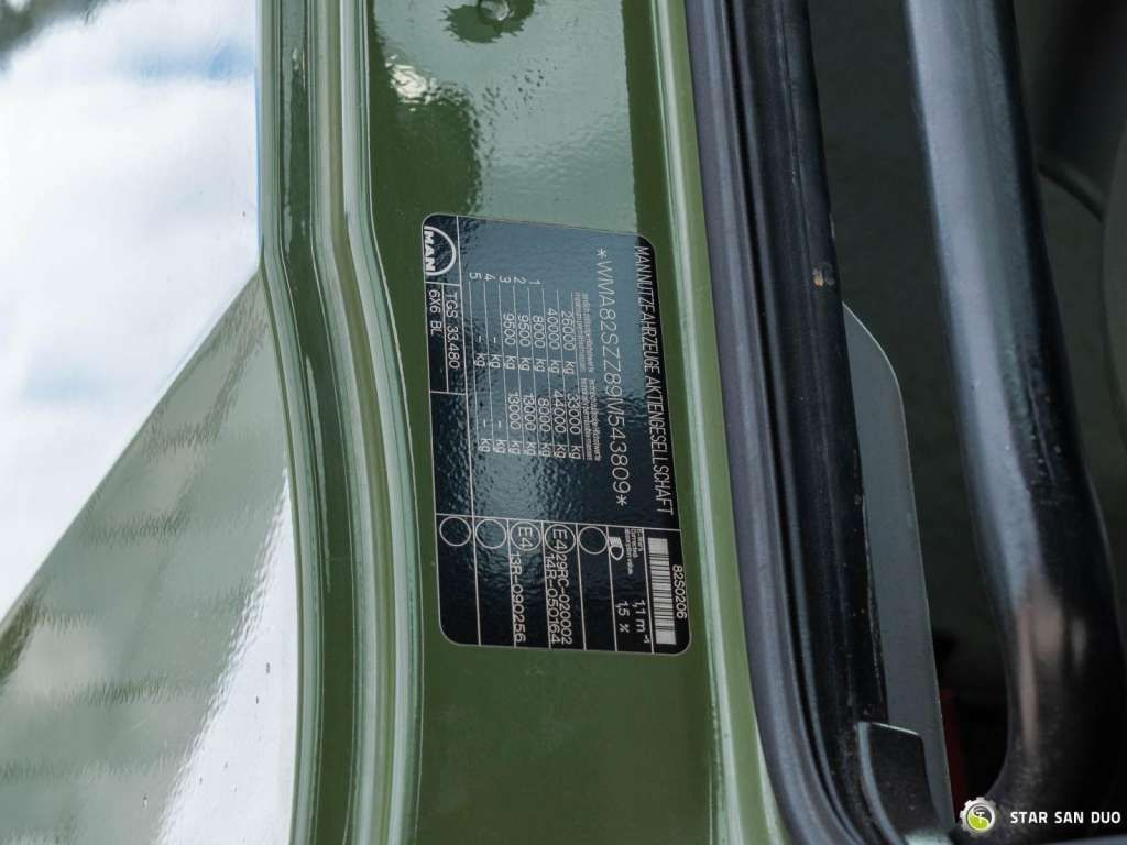 Φορτηγό με γερανό MAN  TGS 35.480 PALFINGER PK 20002 HDS Grapple Tippe: φωτογραφία 25