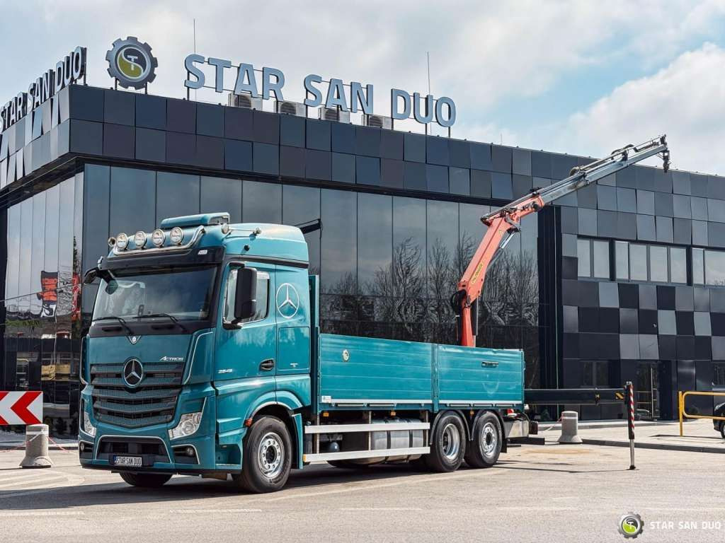 Mercedes-Benz ACTROS 2545 6x2 Palfinger PK 16001 HDS Crane Mercedes-Benz ACTROS 2545 6x2 Palfinger PK 16001 HDS Crane - Φορτηγό με γερανό, Φορτηγό με ανοιχτή καρότσα: φωτογραφία 1 Mercedes-Benz ACTROS 2545 6x2 Palfinger PK 16001 HDS Crane Mercedes-Benz ACTROS 2545 6x2 Palfinger PK 16001 HDS Crane - Φορτηγό με γερανό, Φορτηγό με ανοιχτή καρότσα: φωτογραφία 1