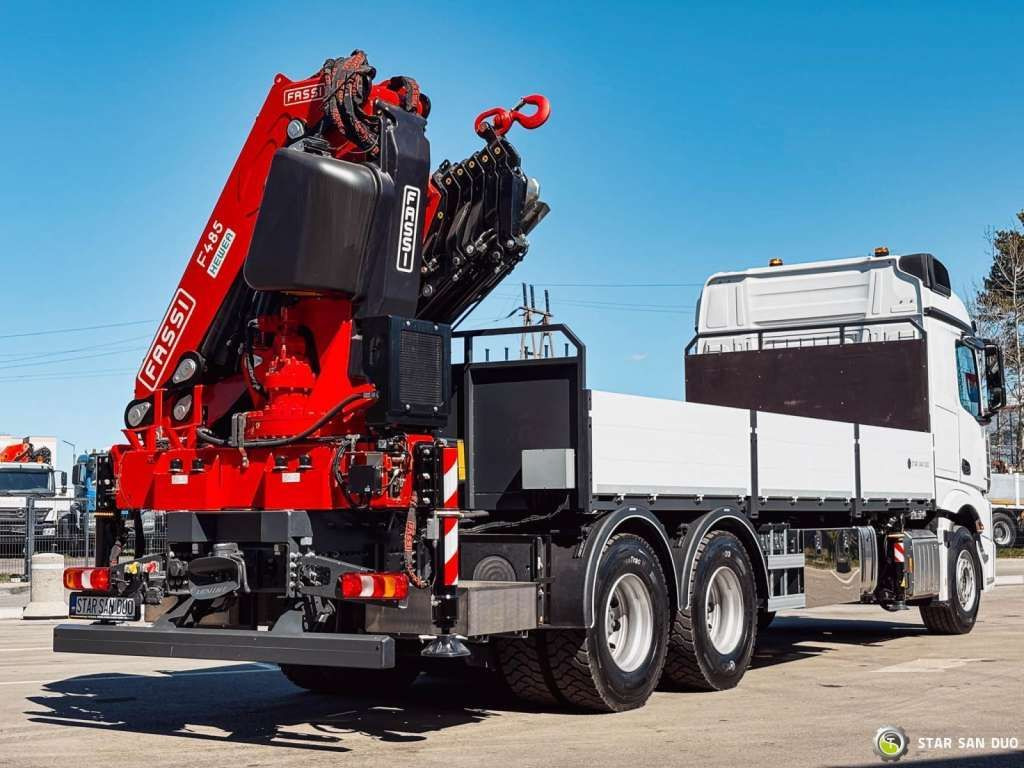 Φορτηγό με γερανό Mercedes-Benz  ACTROS 3351 NEW 6x4 Fassi F485 Crane: φωτογραφία 15 Φορτηγό με γερανό Mercedes-Benz  ACTROS 3351 NEW 6x4 Fassi F485 Crane: φωτογραφία 15