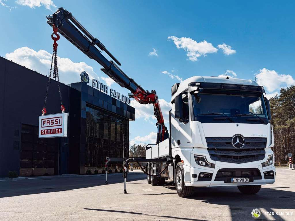 Φορτηγό με γερανό Mercedes-Benz  ACTROS 3351 NEW 6x4 Fassi F485 Crane: φωτογραφία 12 Φορτηγό με γερανό Mercedes-Benz  ACTROS 3351 NEW 6x4 Fassi F485 Crane: φωτογραφία 12