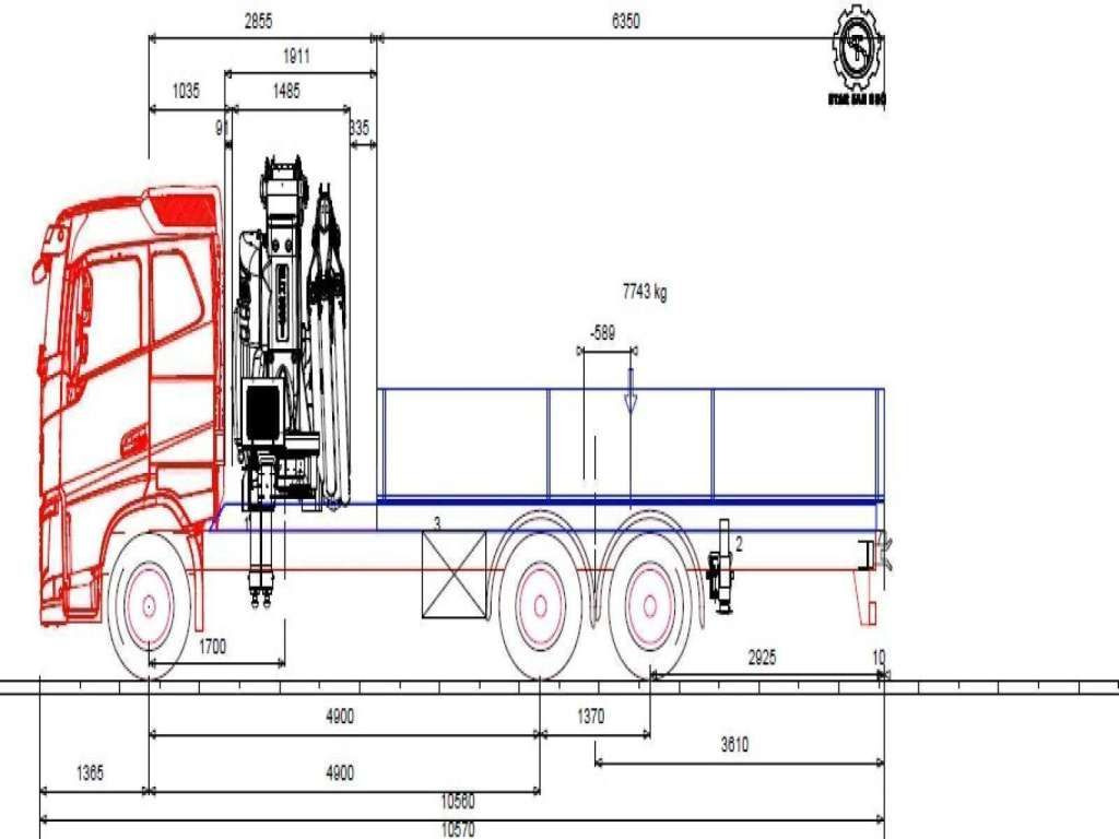 Φορτηγό με γερανό Volvo  FH 500 6x2 FASSI F545R.A.2.25 CRANE KRAN NEW !!: φωτογραφία 14