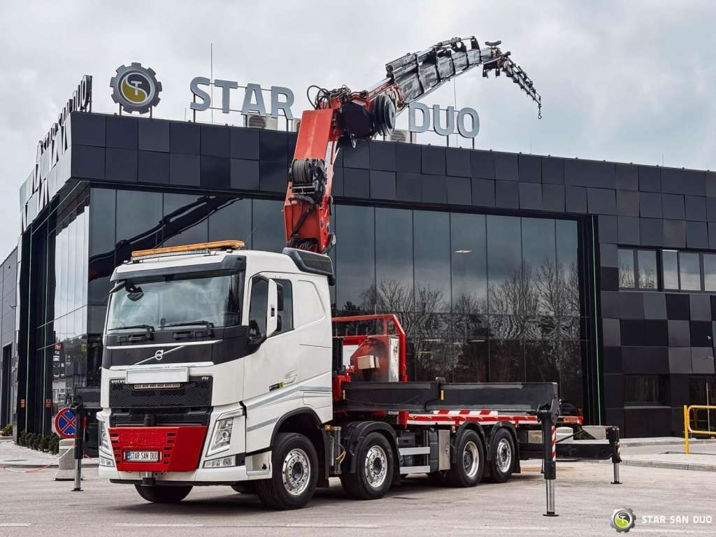 Volvo FH 550 8x2 HMF 8520 FLY JIB Winch Crane Euro 6 - Φορτηγό με γερανό: φωτογραφία 1 Volvo FH 550 8x2 HMF 8520 FLY JIB Winch Crane Euro 6 - Φορτηγό με γερανό: φωτογραφία 1