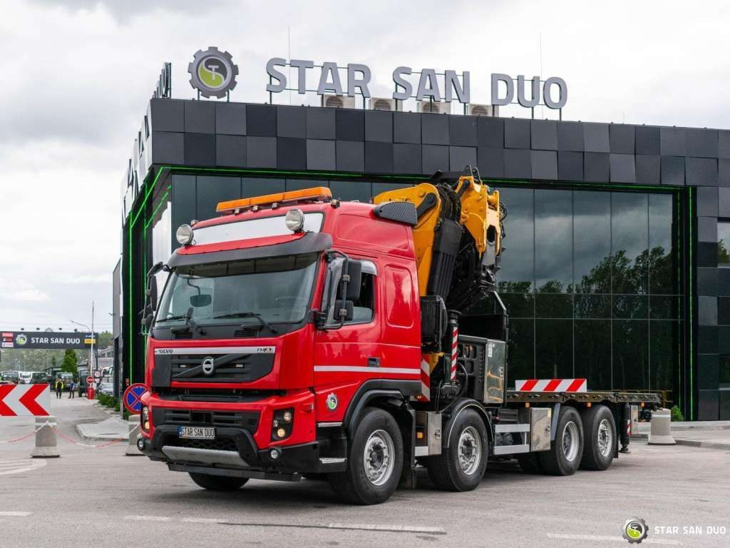 Volvo FMX 500 8x2 Effer 585 Fly Jib Winch Crane Kran - Φορτηγό με γερανό: φωτογραφία 4 Volvo FMX 500 8x2 Effer 585 Fly Jib Winch Crane Kran - Φορτηγό με γερανό: φωτογραφία 4