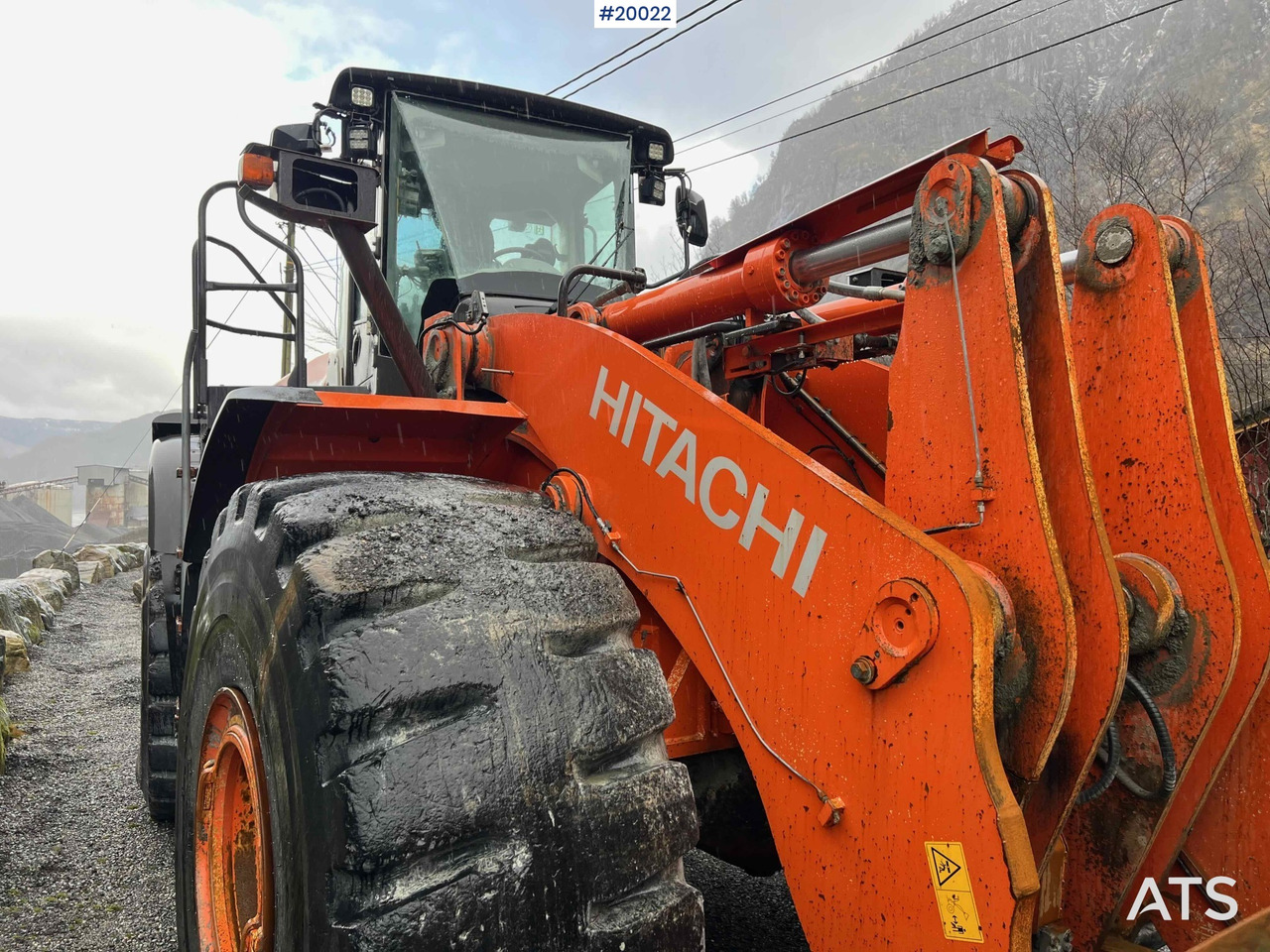 Ελαστιχοφόρος φορτωτής Hitachi zw370-6 hjullaster m / vekt, skriver og skuffe: φωτογραφία 44