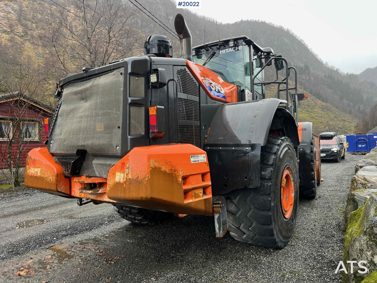 Ελαστιχοφόρος φορτωτής Hitachi zw370-6 hjullaster m / vekt, skriver og skuffe: φωτογραφία 19