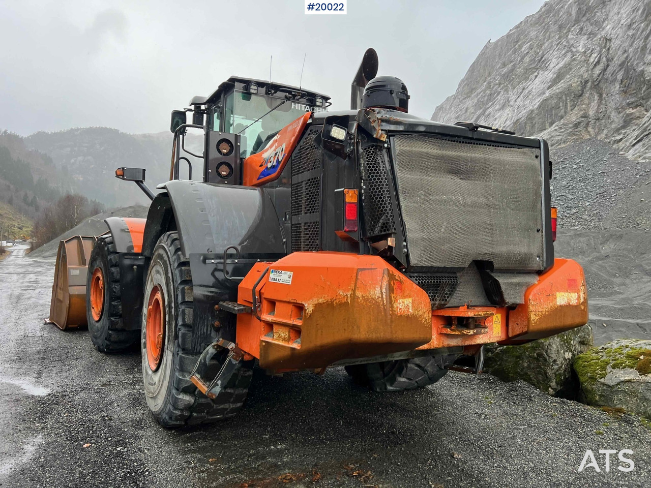 Ελαστιχοφόρος φορτωτής Hitachi zw370-6 hjullaster m / vekt, skriver og skuffe: φωτογραφία 11