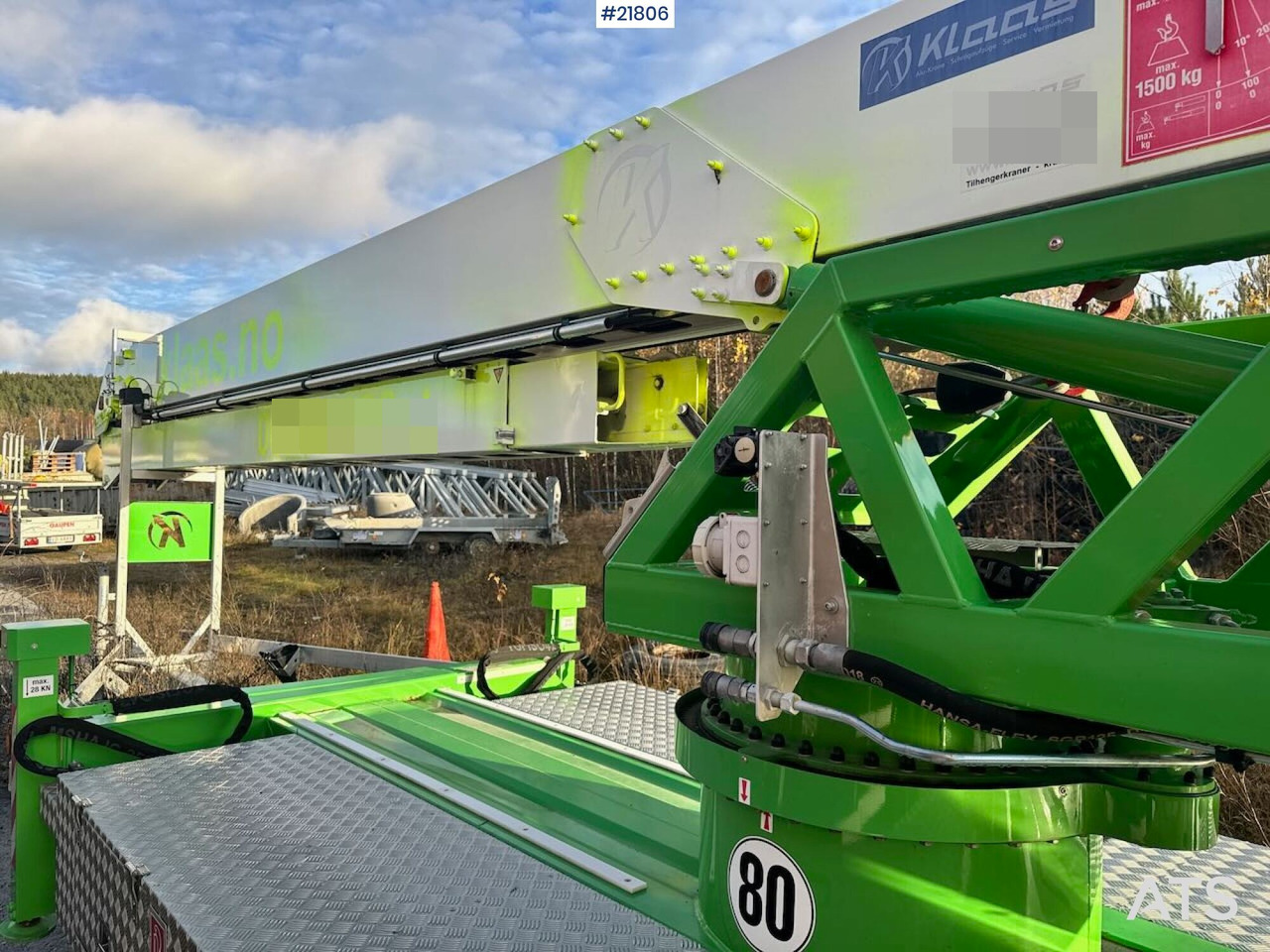 Αυτοανεγειρόμενος γερανός Klaas K21-30 Byggekran. 340 timer!: φωτογραφία 21 Αυτοανεγειρόμενος γερανός Klaas K21-30 Byggekran. 340 timer!: φωτογραφία 21