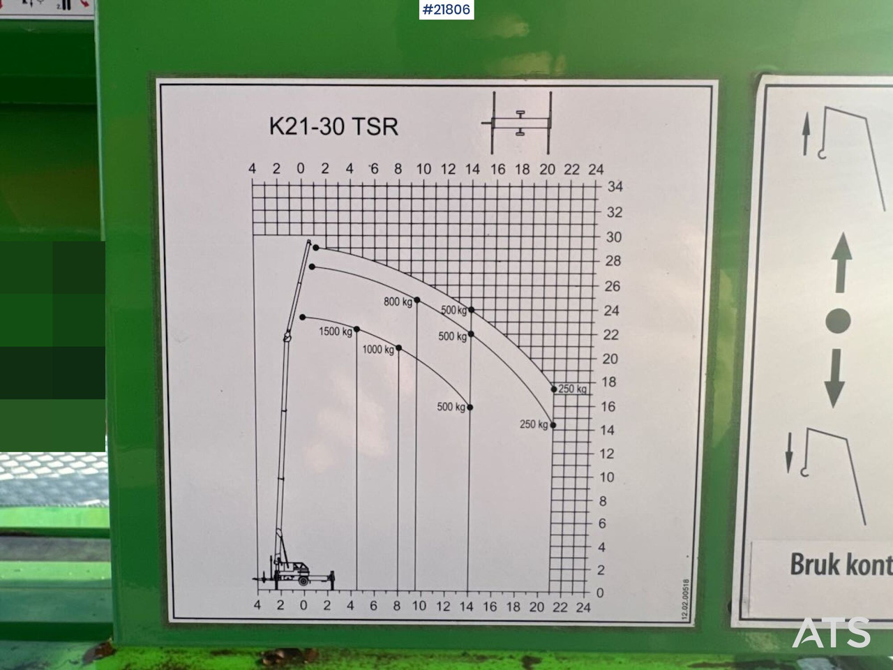 Αυτοανεγειρόμενος γερανός Klaas K21-30 Byggekran. 340 timer!: φωτογραφία 18 Αυτοανεγειρόμενος γερανός Klaas K21-30 Byggekran. 340 timer!: φωτογραφία 18