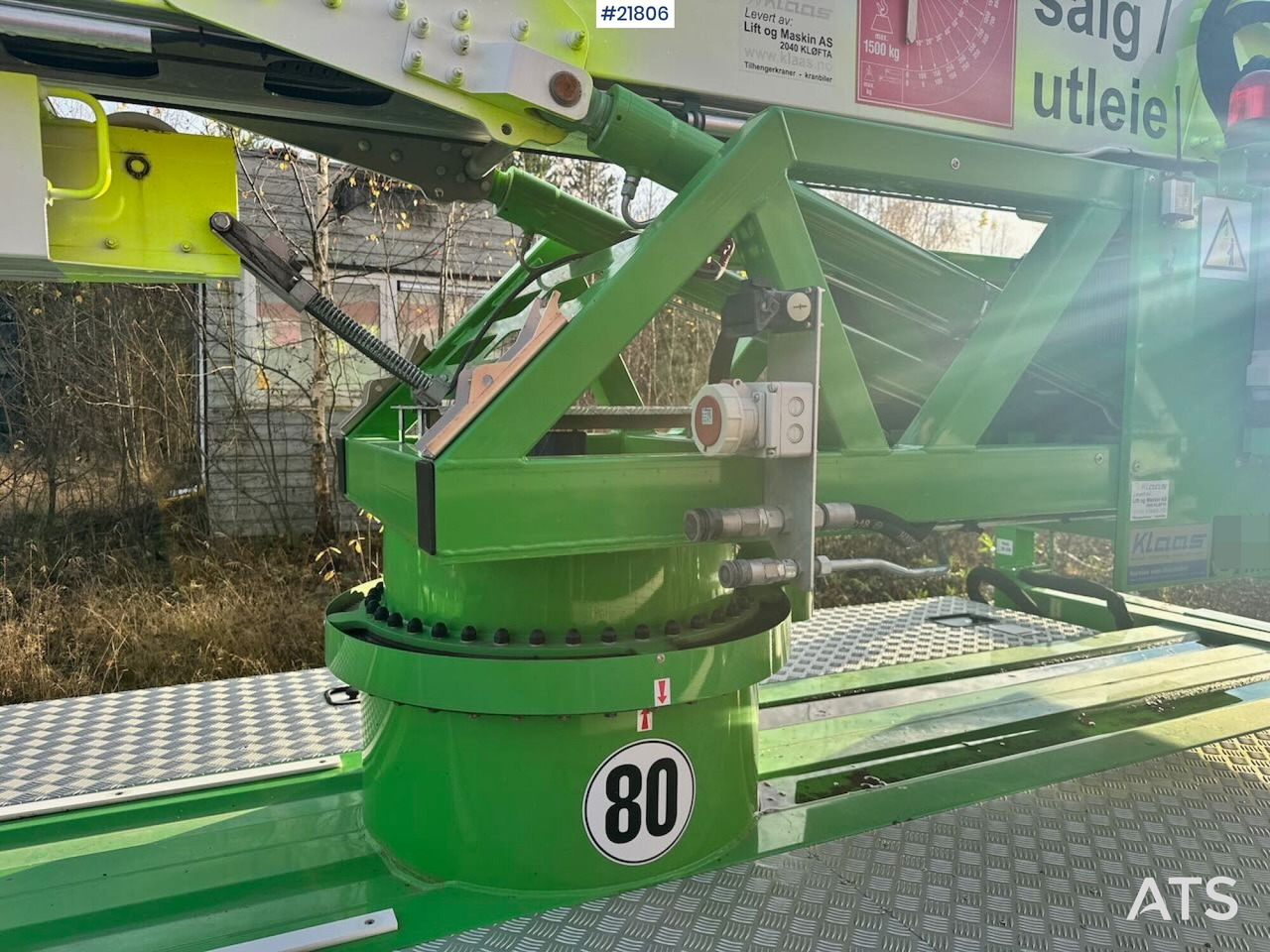 Αυτοανεγειρόμενος γερανός Klaas K21-30 Byggekran. 340 timer!: φωτογραφία 15 Αυτοανεγειρόμενος γερανός Klaas K21-30 Byggekran. 340 timer!: φωτογραφία 15