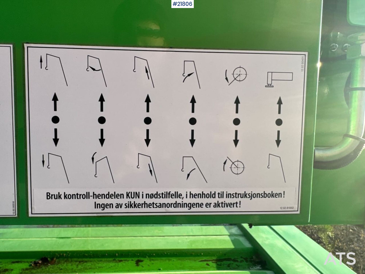 Αυτοανεγειρόμενος γερανός Klaas K21-30 Byggekran. 340 timer!: φωτογραφία 19 Αυτοανεγειρόμενος γερανός Klaas K21-30 Byggekran. 340 timer!: φωτογραφία 19