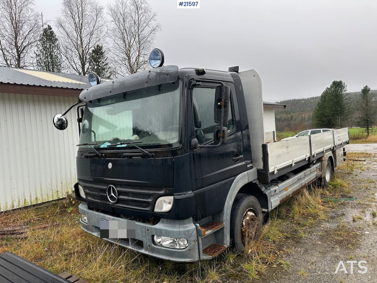 Mercedes 1524 L planbil m/ ny kompressor og vinterdekk. Ikke EU godkjent. - Φορτηγό με ανοιχτή καρότσα: φωτογραφία 2 Mercedes 1524 L planbil m/ ny kompressor og vinterdekk. Ikke EU godkjent. - Φορτηγό με ανοιχτή καρότσα: φωτογραφία 2