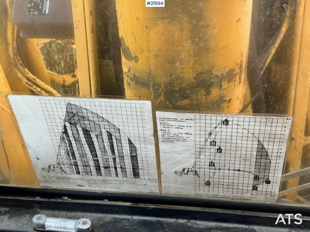 Τηλεσκοπικός γερανός Moelven Moelven 694 m/ 2 forlengere og 2 kroker.: φωτογραφία 43