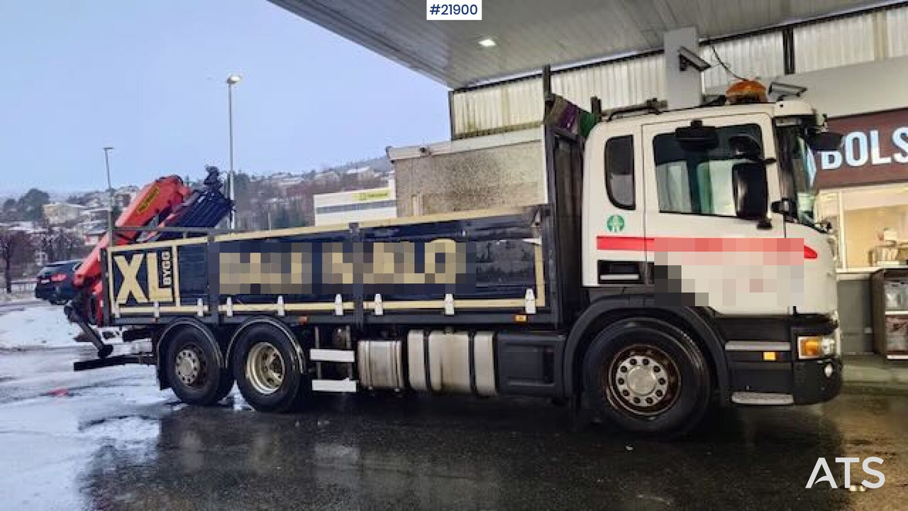 Scania P400 - Φορτηγό με γερανό: φωτογραφία 1 Scania P400 - Φορτηγό με γερανό: φωτογραφία 1