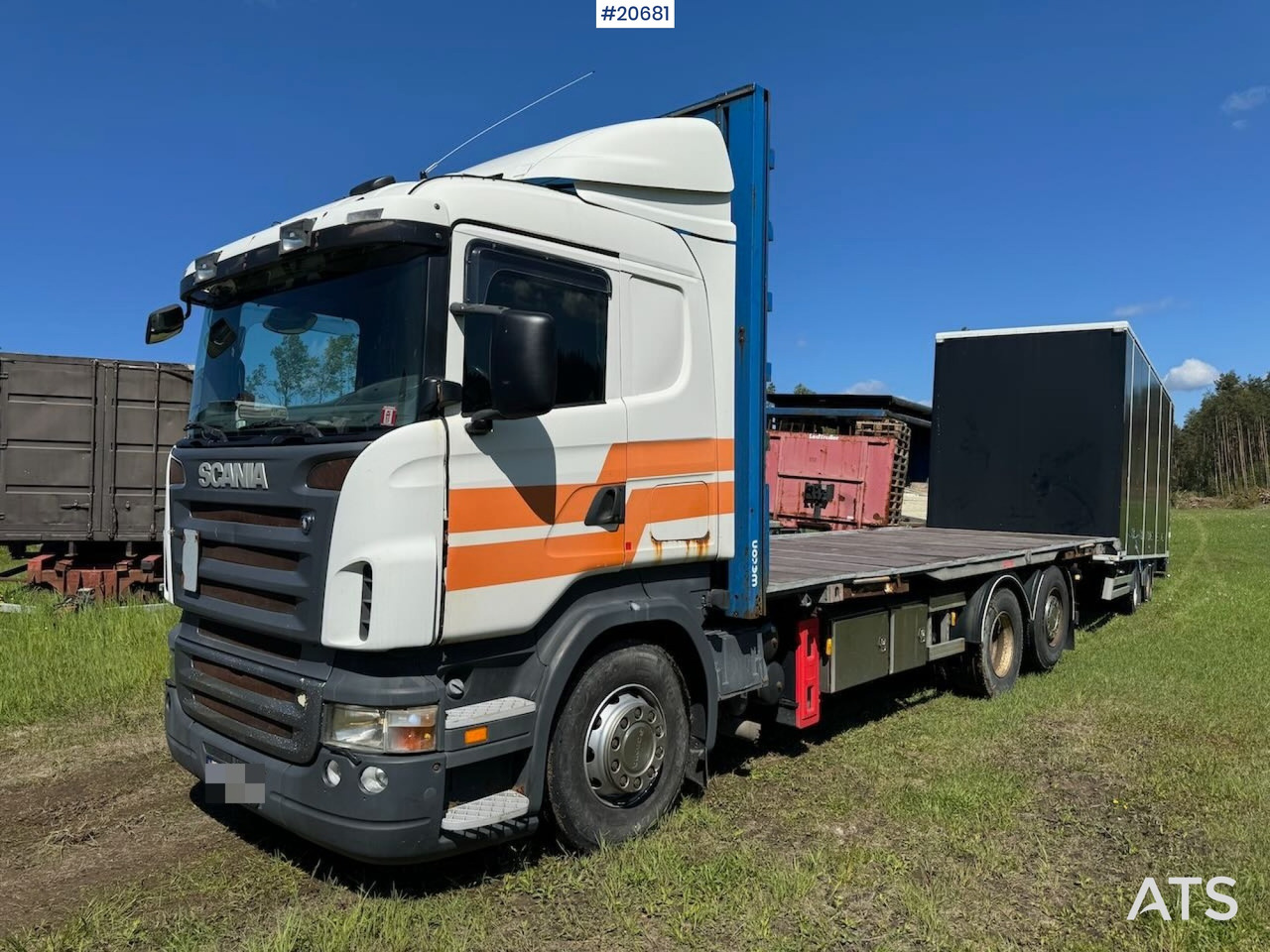 Scania R420 - Φορτηγό μεταφοράς εμπορευματοκιβωτίων/ Κινητό αμάξωμα: φωτογραφία 1 Scania R420 - Φορτηγό μεταφοράς εμπορευματοκιβωτίων/ Κινητό αμάξωμα: φωτογραφία 1