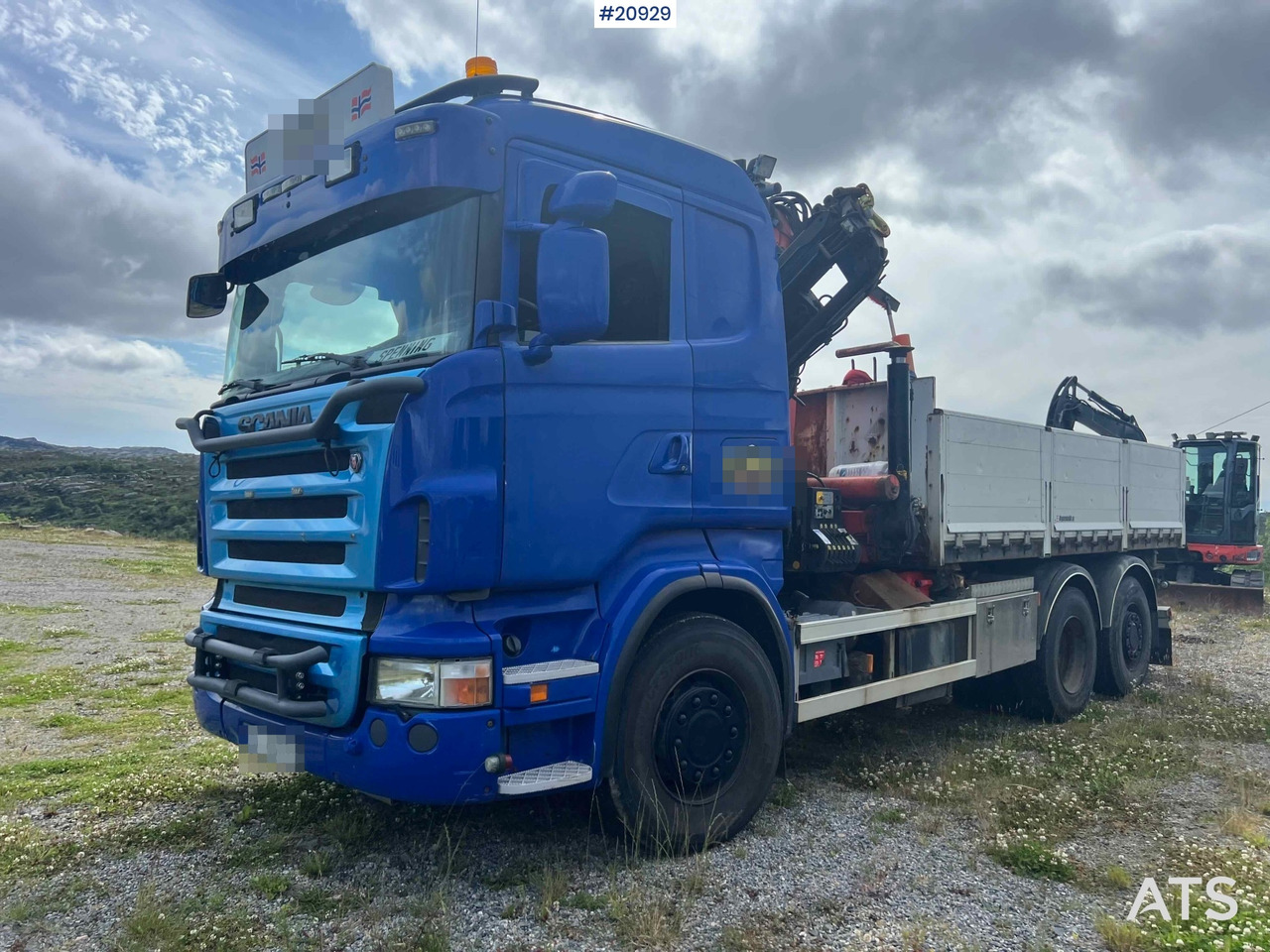 Scania R480 - Φορτηγό με ανοιχτή καρότσα, Φορτηγό με γερανό: φωτογραφία 1 Scania R480 - Φορτηγό με ανοιχτή καρότσα, Φορτηγό με γερανό: φωτογραφία 1