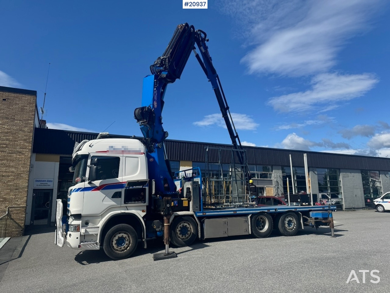Scania R620 - Φορτηγό με ανοιχτή καρότσα, Φορτηγό με γερανό: φωτογραφία 1 Scania R620 - Φορτηγό με ανοιχτή καρότσα, Φορτηγό με γερανό: φωτογραφία 1