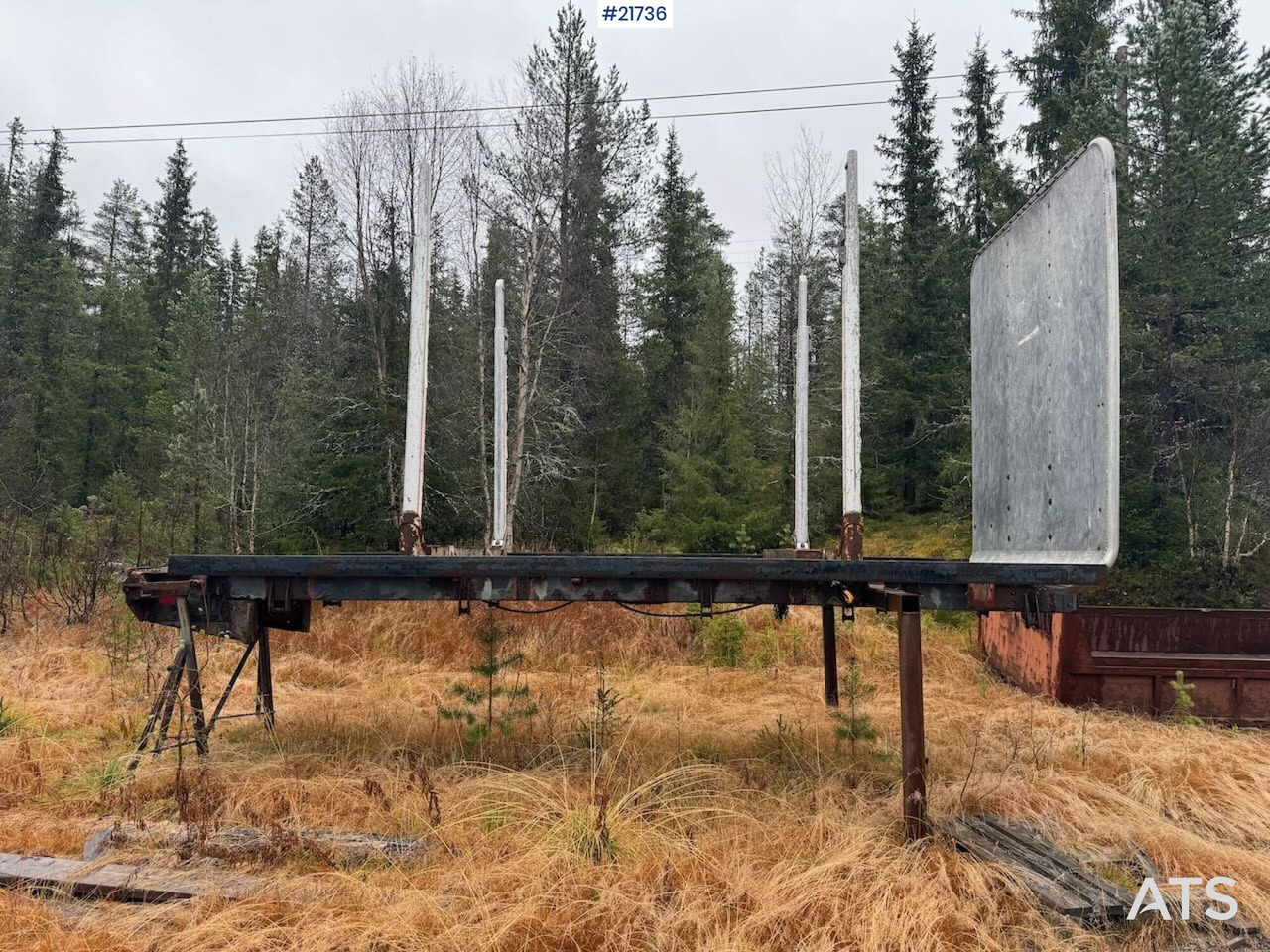 Φορτηγό με γερανό Volvo FL12 m/ 22 t/m Palfinger kran, tømmerflak, Dumperkasse og plan.: φωτογραφία 36