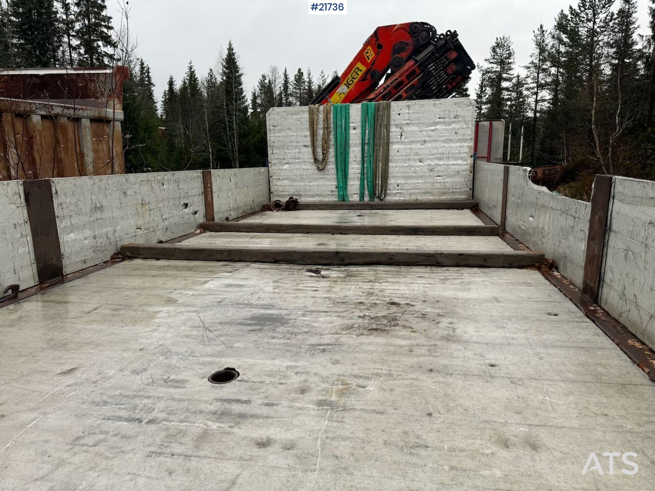 Φορτηγό με γερανό Volvo FL12 m/ 22 t/m Palfinger kran, tømmerflak, Dumperkasse og plan.: φωτογραφία 30