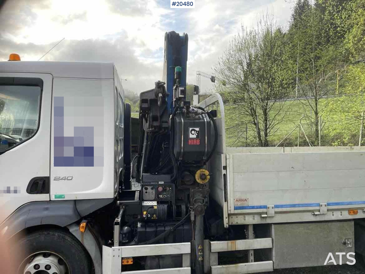 Volvo FL240 - Φορτηγό με γερανό, Φορτηγό με ανοιχτή καρότσα: φωτογραφία 4 Volvo FL240 - Φορτηγό με γερανό, Φορτηγό με ανοιχτή καρότσα: φωτογραφία 4