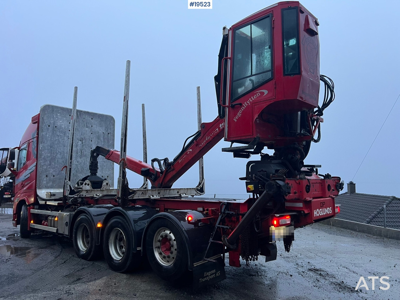 Φορτηγό ξυλείας Volvo Fh540 8x4 Tømmerbil m/ 2016 M110L80 Palfinger krane og tømmerklype: φωτογραφία 14