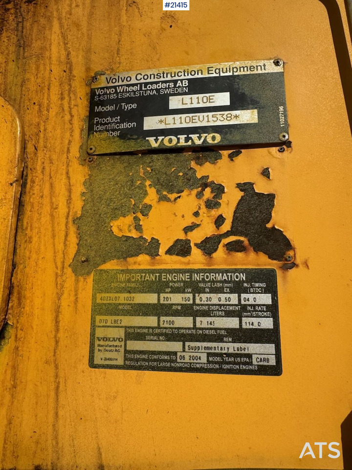 Μίσθωση Volvo L110E Volvo L110E: φωτογραφία 27
