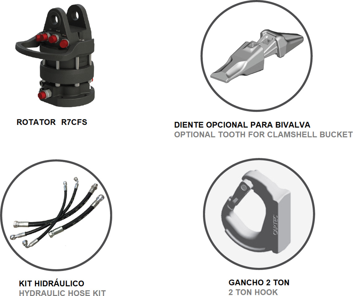 Clamshell bucket for digging BV-M 500 - Κάδος τύπου αχιβάδας για Γερανός παπαγάλος: φωτογραφία 3 Clamshell bucket for digging BV-M 500 - Κάδος τύπου αχιβάδας για Γερανός παπαγάλος: φωτογραφία 3