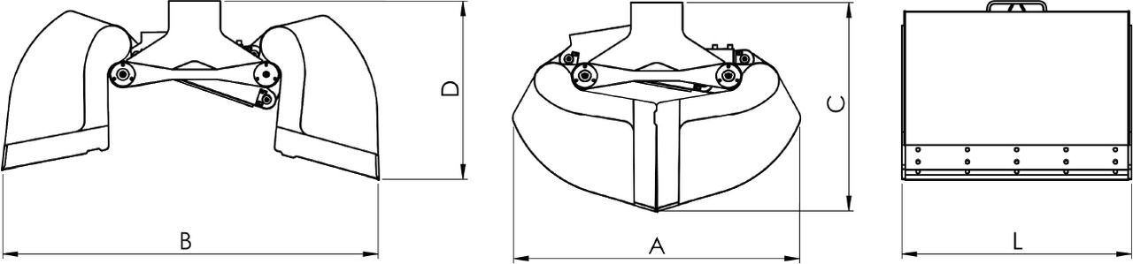 Clamshell bucket with high capacity BV-S 650 - Κάδος τύπου αχιβάδας για Γερανός παπαγάλος: φωτογραφία 3 Clamshell bucket with high capacity BV-S 650 - Κάδος τύπου αχιβάδας για Γερανός παπαγάλος: φωτογραφία 3