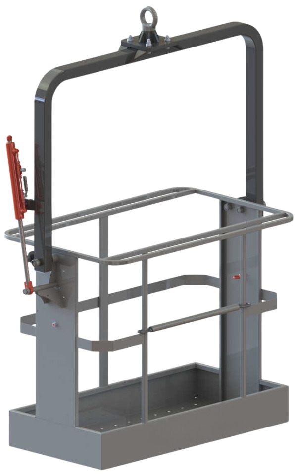 Iron suspended man basket for tower cranes CPT-2H-F - Παρελκόμενα για Γερανός παπαγάλος: φωτογραφία 2 Iron suspended man basket for tower cranes CPT-2H-F - Παρελκόμενα για Γερανός παπαγάλος: φωτογραφία 2