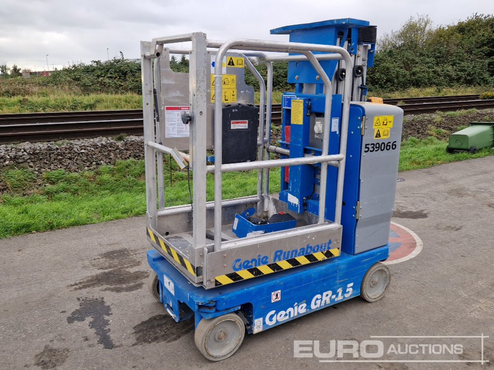2017 Genie GR-15 - Κάθετος ανελκυστήρας με κατάρτι: φωτογραφία 1 2017 Genie GR-15 - Κάθετος ανελκυστήρας με κατάρτι: φωτογραφία 1